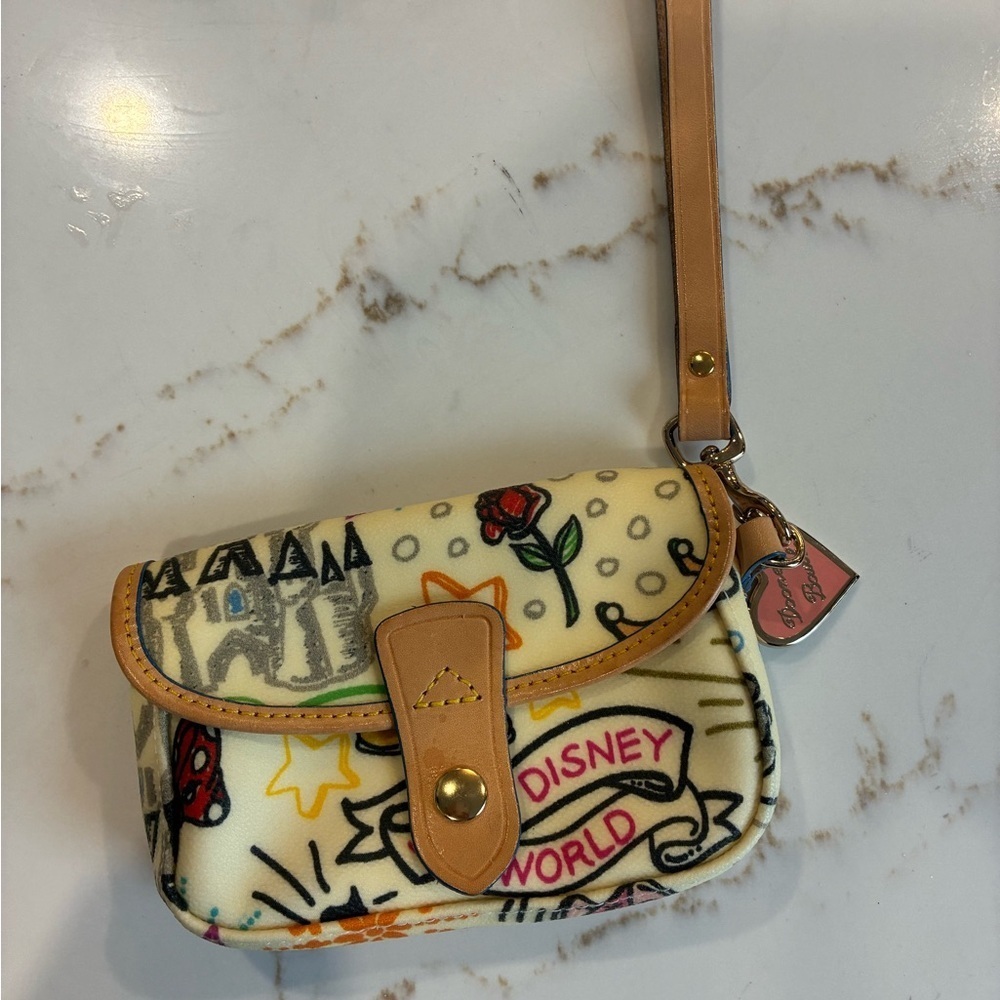 Dooney & Bourke vintage Disney World small wristlet
